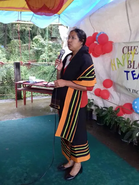 MS PURNIMA KAYINA ADDRESSING THE GATHERING 