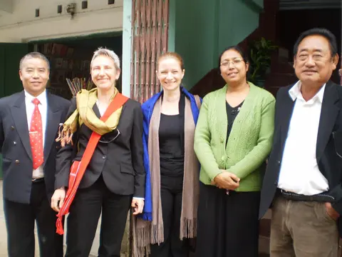 ICRC MONICA ZAWARELLI & SOPHIE BARBEY VISIT AT CHERRY BLOSSOMS 