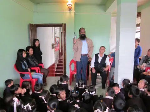 PAWAN KUMAR FROM HYDERABAD VISIT THE SCHOOL