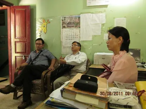 DR TALI , RICKY LIASHRAM AND MS ELA MARY VISIT THE SCHOOL